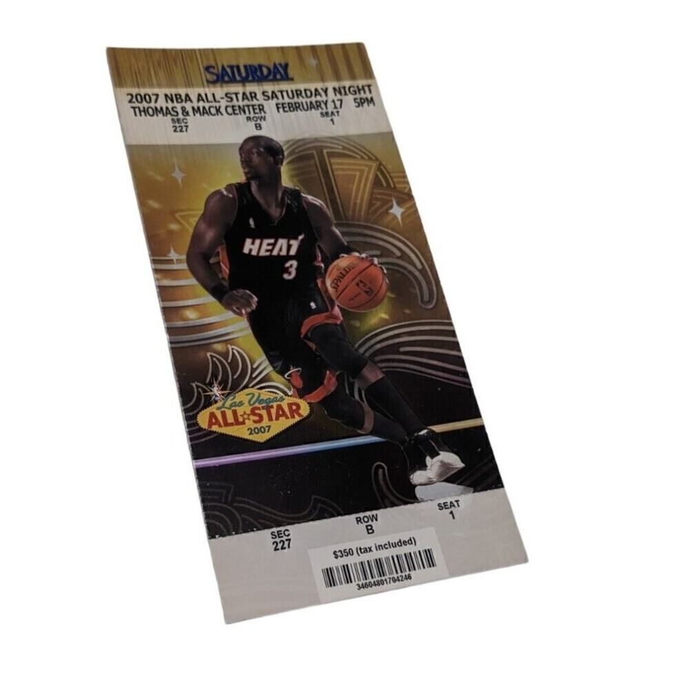2007 NBA All Star Game Saturday Ticket Slam Dunk/3 Point/Shooting Stars/Skills‎